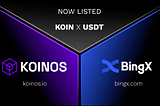 UPDATE: KOIN listed on Top 15 Exchange