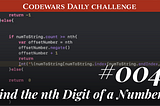 004 Find the nth Digit of a Number