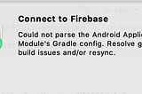 Connect to Firebase Error in Android