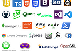A Full Stack Developer résumé in logos