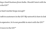 India-US SaaS Debate