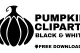 Pumpkin Clipart Black And White