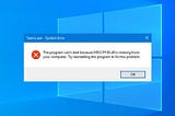 Solved: MSVCP140.dll Is Missing in Windows 10