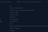 SOC102 — Proxy — Suspicious URL Detected