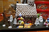 A gingerbread house made by my sister