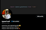 typeof null