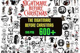 600+ MEGA Jack and Sally svg, Nightmare Before Christmas svg, Jack Skellington svg,Nightmare Christmas,Skull Svg,Skeleton Svg,Svg for cricut