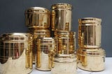 Handcrafted Brass Storage Containers-Zishta Traditional Storage