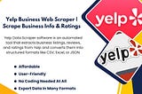 Yelp Business Web Scraper | Scrape Business Info & Ratings