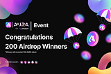 Congratulations 200 airdrop winners