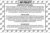 OUR HR POLICY