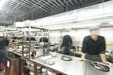 Photo of a restaurant kitchen