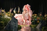 Enchanting Floral Fairy in a Magical Garden Setting