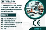 CE Marking Certificate is essential for all products that are sold within European boundaries.