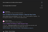 My Article On The First Page of Google