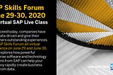 Register for our June 29–30 SAP Skills Forum on SAP S/4HANA and UX