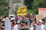 “Science not Ideology” placard at Melbourne climate march CC John Englart Flickr