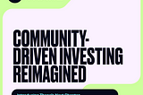 Thane’s Next Chapter: Community-Driven Investing Reimagined