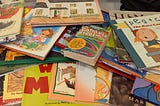 A pile of children’s books