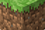 A Minecraft grass block