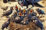 ravens getting angry