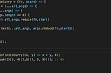 Javascript: Infinite curry