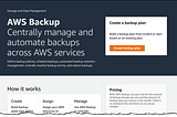 What is AWS Backup?