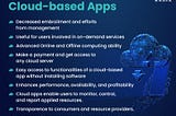 Benefits of Cloud-based applications