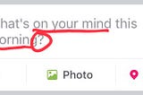 Good UX Writing: Facebook