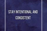 Intentionality and Consistency