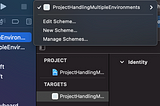 Xcode schemes and handling multiple environments