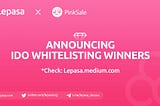 Lepasa Get VIP & IDO whitelisting announcement