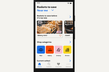 Redesign of a food app