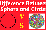 Difference between sphere and circle