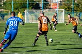 people playing football
