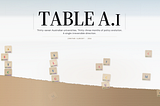 | TABLE A.ɪ |