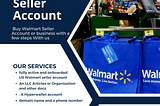How much does a Walmart seller account cost?