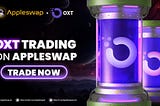 🌠 Launching with OXT/ETH trading pair via Appleswap journey!