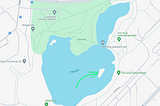 Google Maps centered on Pae lake in Tallinn, Estonia