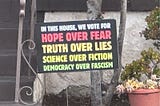 House sign in a Long Beach. CA. neighborhood. Photo by Mark Tulin.