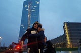 10th and final day of Tour de Satoshi: arrival at the ECB in Frankfurt!