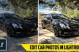 Car Photo Editing in Lightroom CC Mobile — Beginner Tutorial