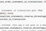 Disambiguating Transactions in Change Data Capture