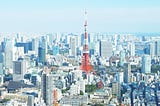 Calming Shinto shrines among a bustling machine