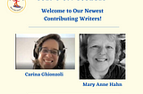 Welcome Carina Ghionzoli and Mary Anne Hahn — Our Newest Writers at Surf’s Up Booners!