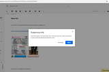 How I Fixed “Suspicious Link” Problem in Google Email