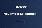 Azuro’s November Milestones Unveiled!
