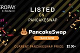 Zeropay is now listed on pancakeswap successfully