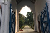 Archway leading into a graveyard in Agra, Uttar Pradesh