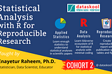 গবেষণার কাজে R প্রোগ্রামিং দিয়ে স্ট্যাটিসটিক্যাল এনালাইসিস